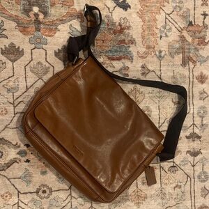 Coach Tan Leather Men's Messenger Bag